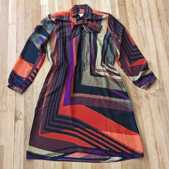 LOFT Dresses & Skirts - Ann Taylor Loft long sleeve striped midi dress